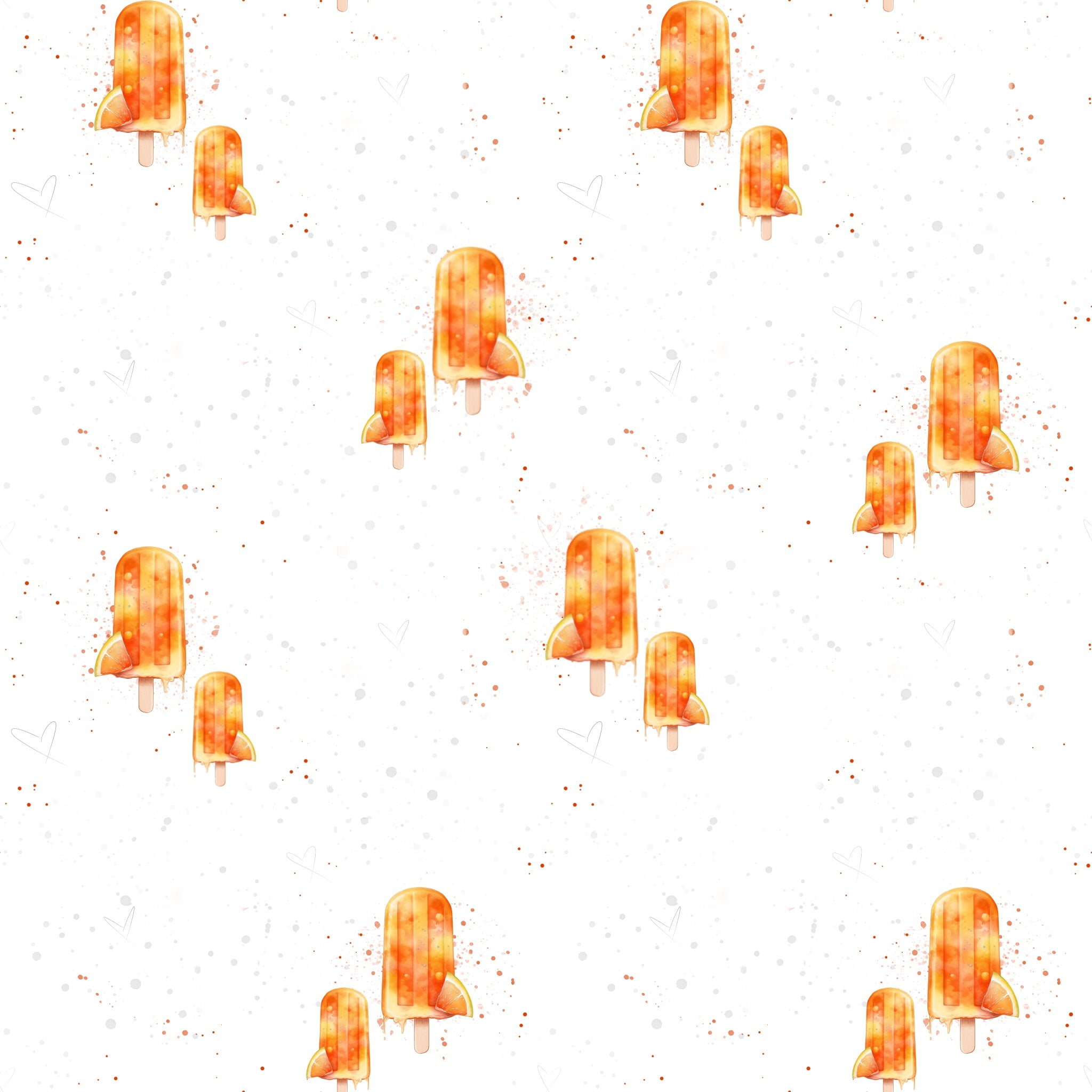 Orangen Eis